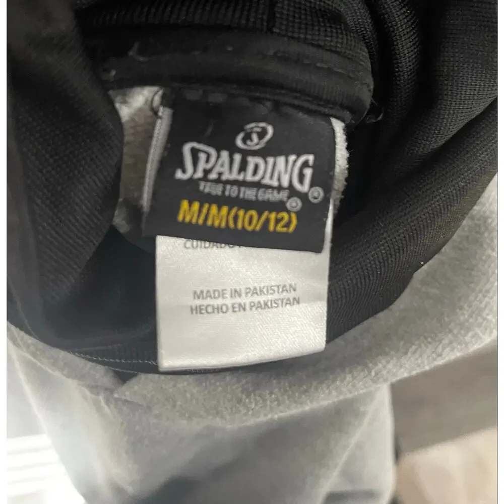 Spalding Boys Hoodie Youth M 10/12 Gray Black Colorblock Pullover Sweatshirt